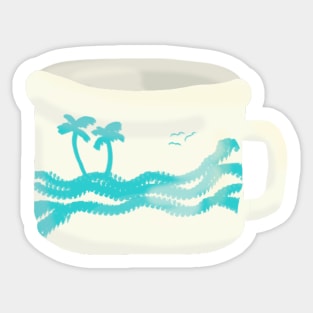 Tropical Chamber Pot Sticker